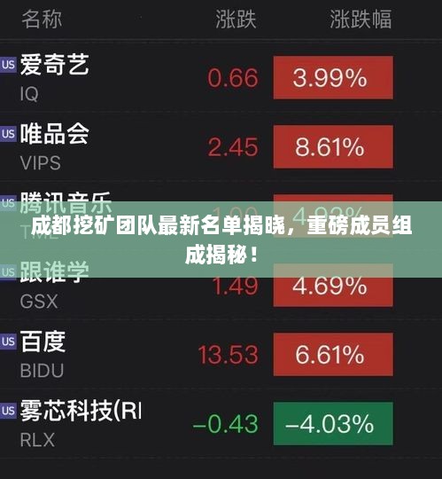成都挖矿团队最新名单揭晓，重磅成员组成揭秘！